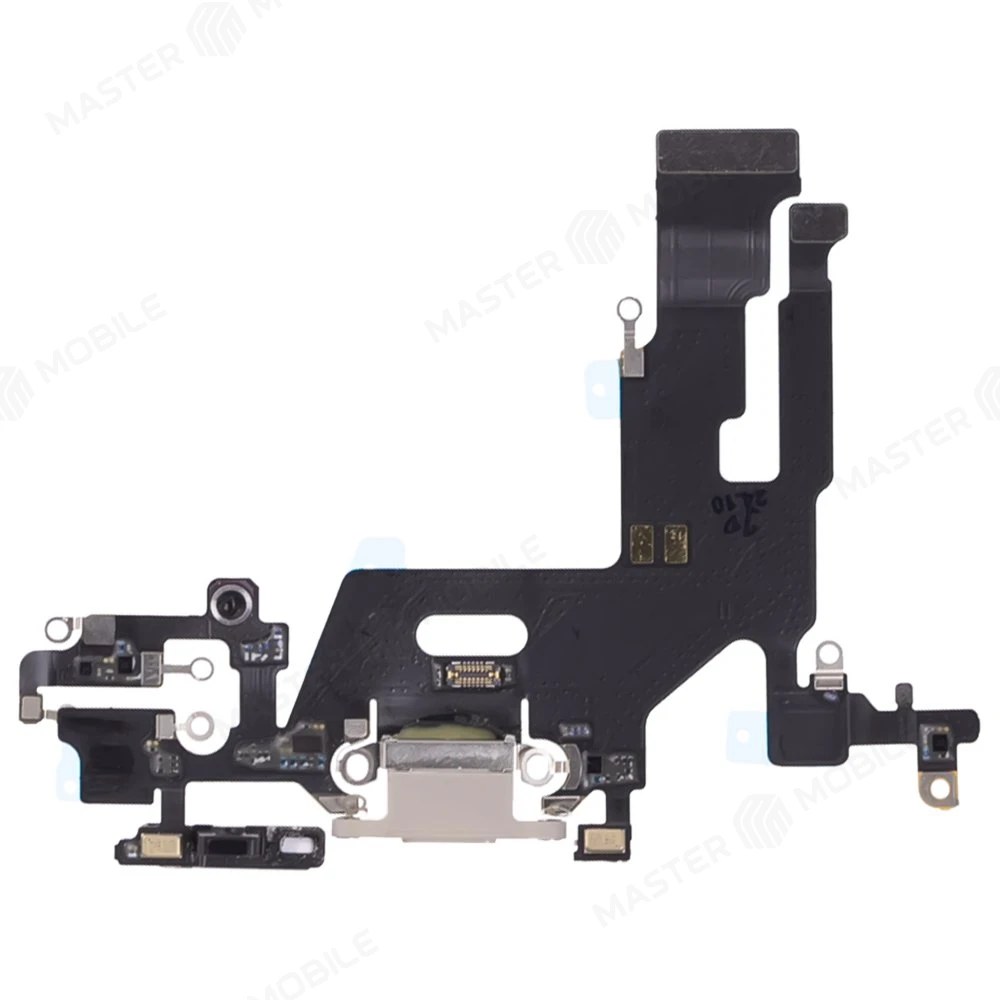 Шлейф для Apple iPhone 11 с комп. + разъем зарядки + микрофон (белый) (ORIG100) фото №1
