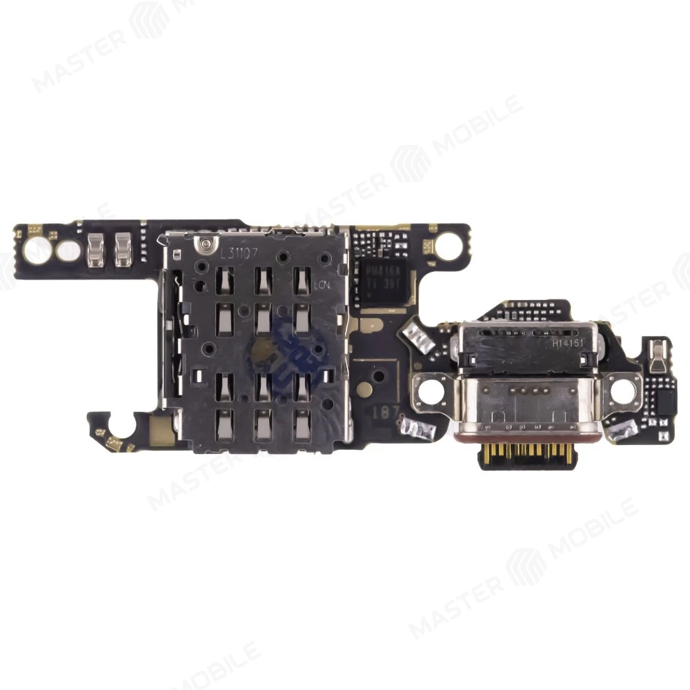 Нижняя плата для Huawei P60 (LNA-LX9) / P60 Pro (MNA-LX9) с комп. + разъем зарядки + микрофон + разъем SIM фото №2