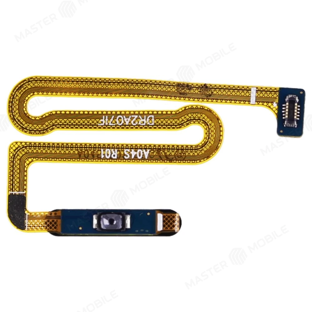 Шлейф для Samsung A047 Galaxy 04s с комп. + сканер отпечатка пальца (кнопка включения) (белый)  фото №2