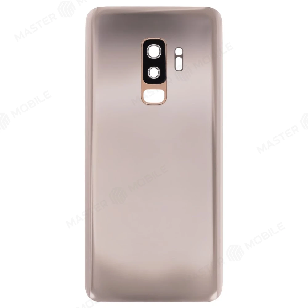 Задняя крышка для Samsung G965 Galaxy S9+ (золотистый) (в сборе со стеклом камеры) фото №1