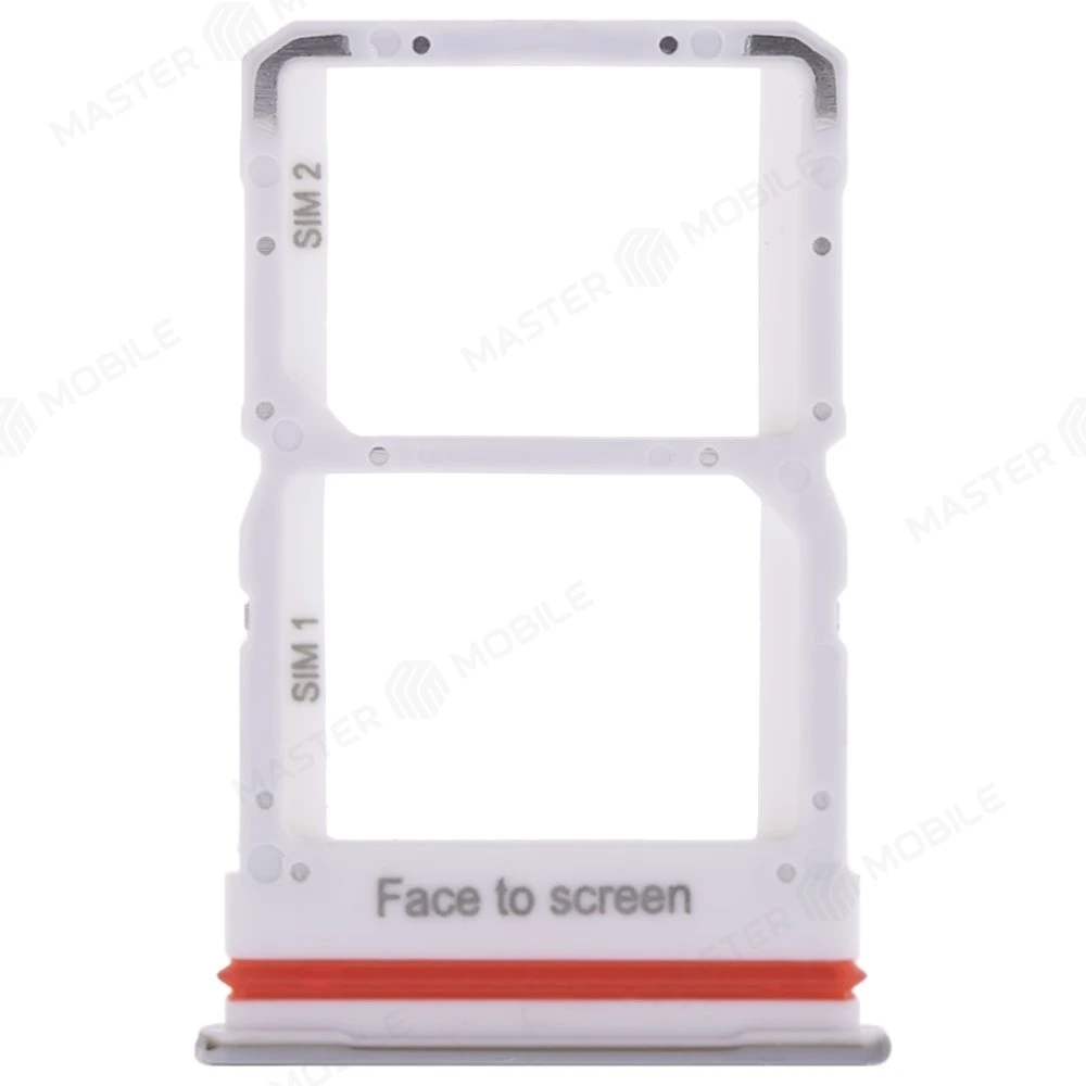 Держатель сим-карты для Xiaomi Mi 10 Lite 5G (M2002J9G) (серебристый)  фото №1