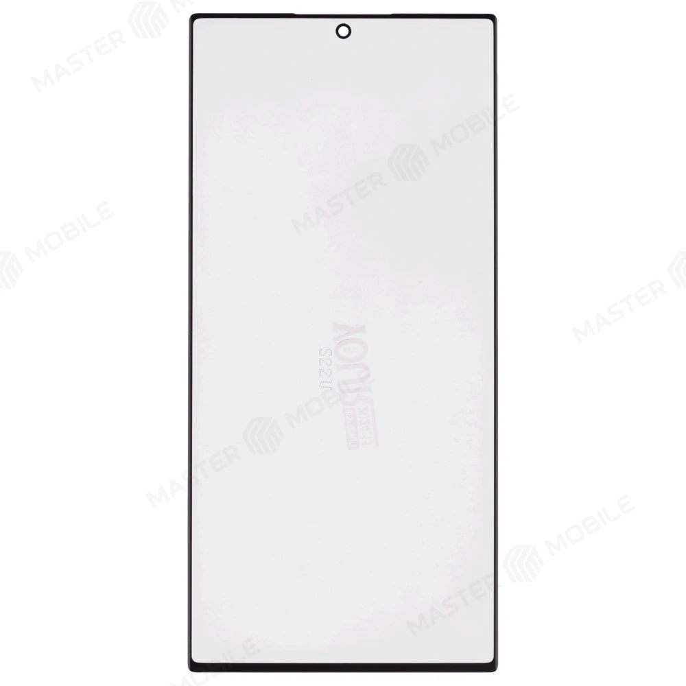 Стекло модуля для Samsung S908 Galaxy S22 Ultra + OCA (черный) (Musttby) (Premium) фото №1