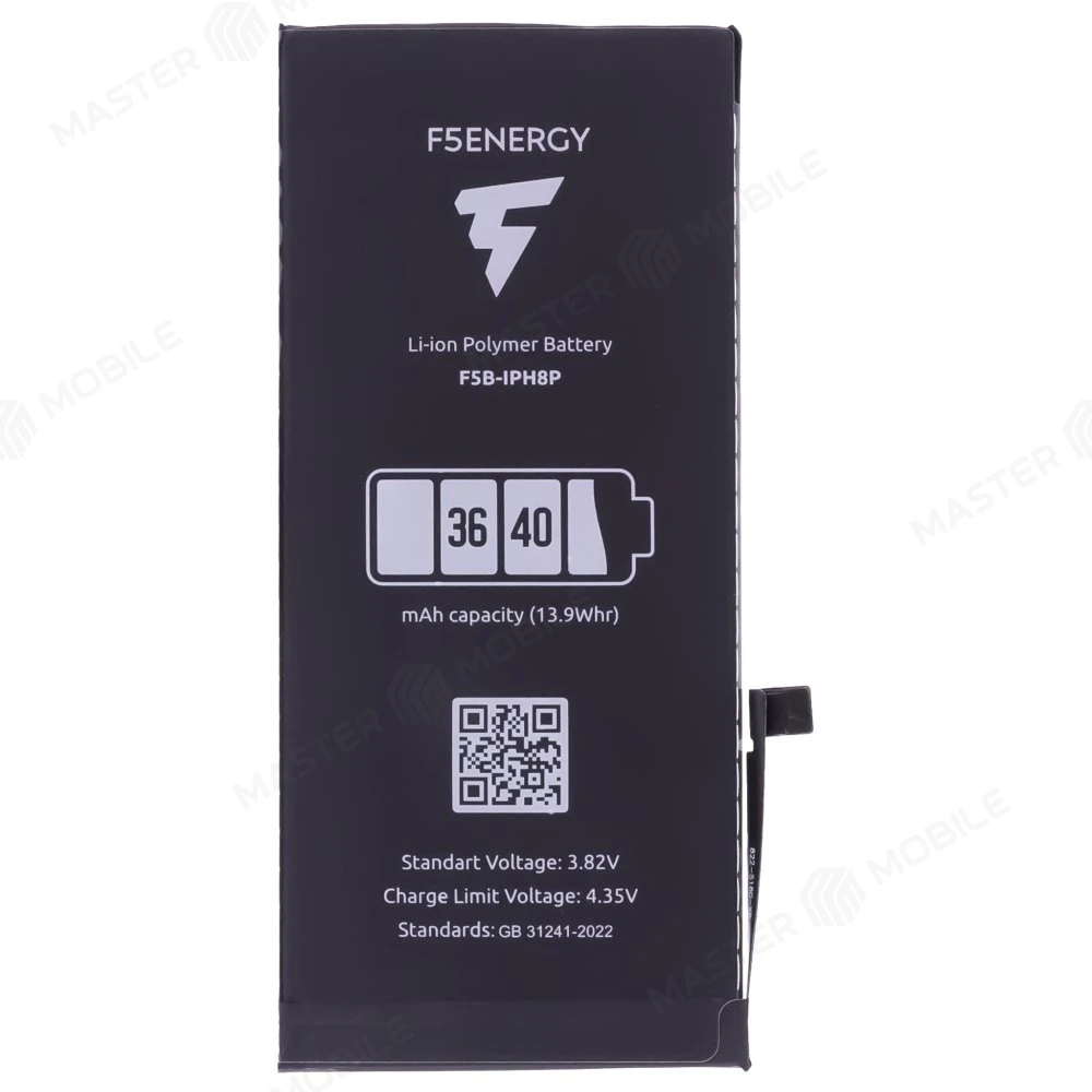 Аккумулятор для Apple iPhone 8 Plus (F5ENERGY) (усиленный) (3640 мАч) (SPECIAL EDITION) + двухсторонний скотч фото №1