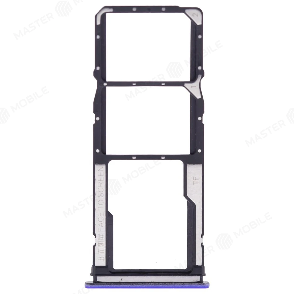 Держатель сим-карты для Xiaomi Redmi 9 (M2004J19G) (фиолетовый)  фото №1