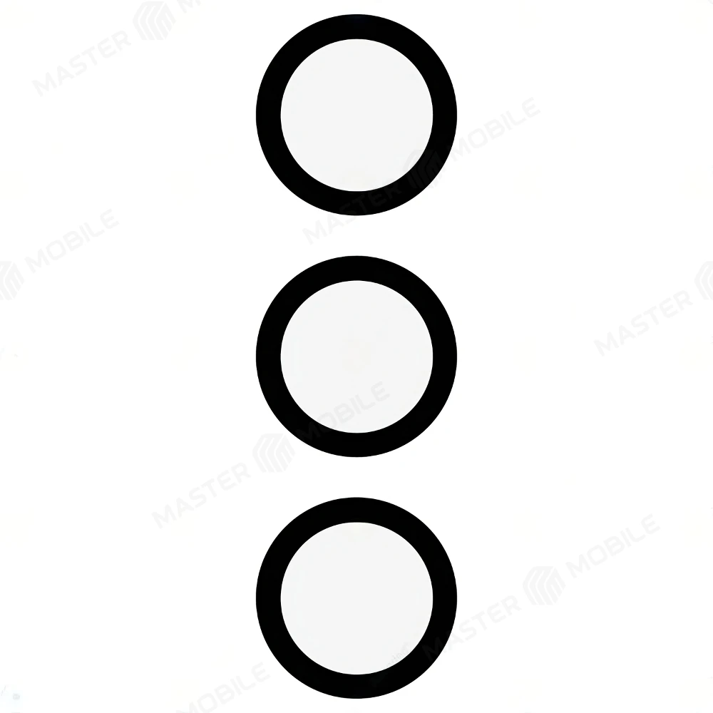 Стекло задней камеры для Samsung S901 Galaxy S22 / S906 Galaxy S22+ (без рамки) (черный) 