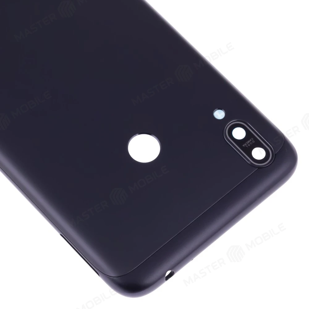 Задняя крышка для Asus ZenFone Max M2 (ZB633KL) (черный) (в сборе со стеклом камеры) фото №3