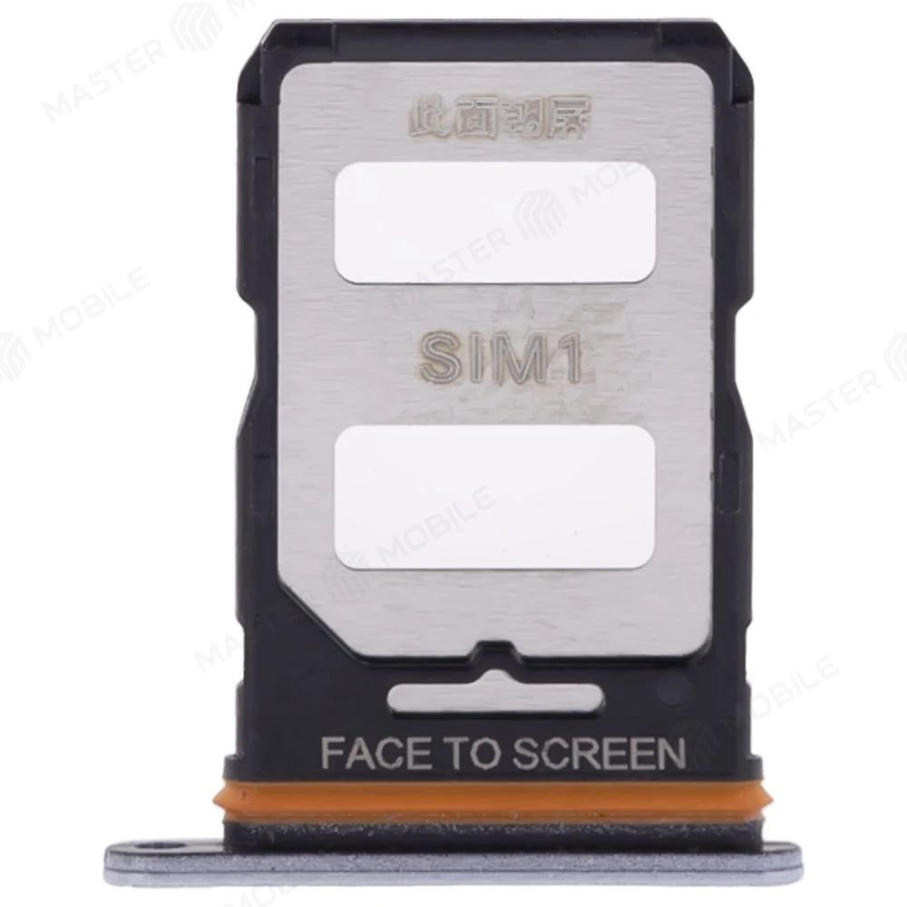 Держатель сим-карты для Xiaomi Poco F5 (23049PCD8G) (серебристый) фото №1