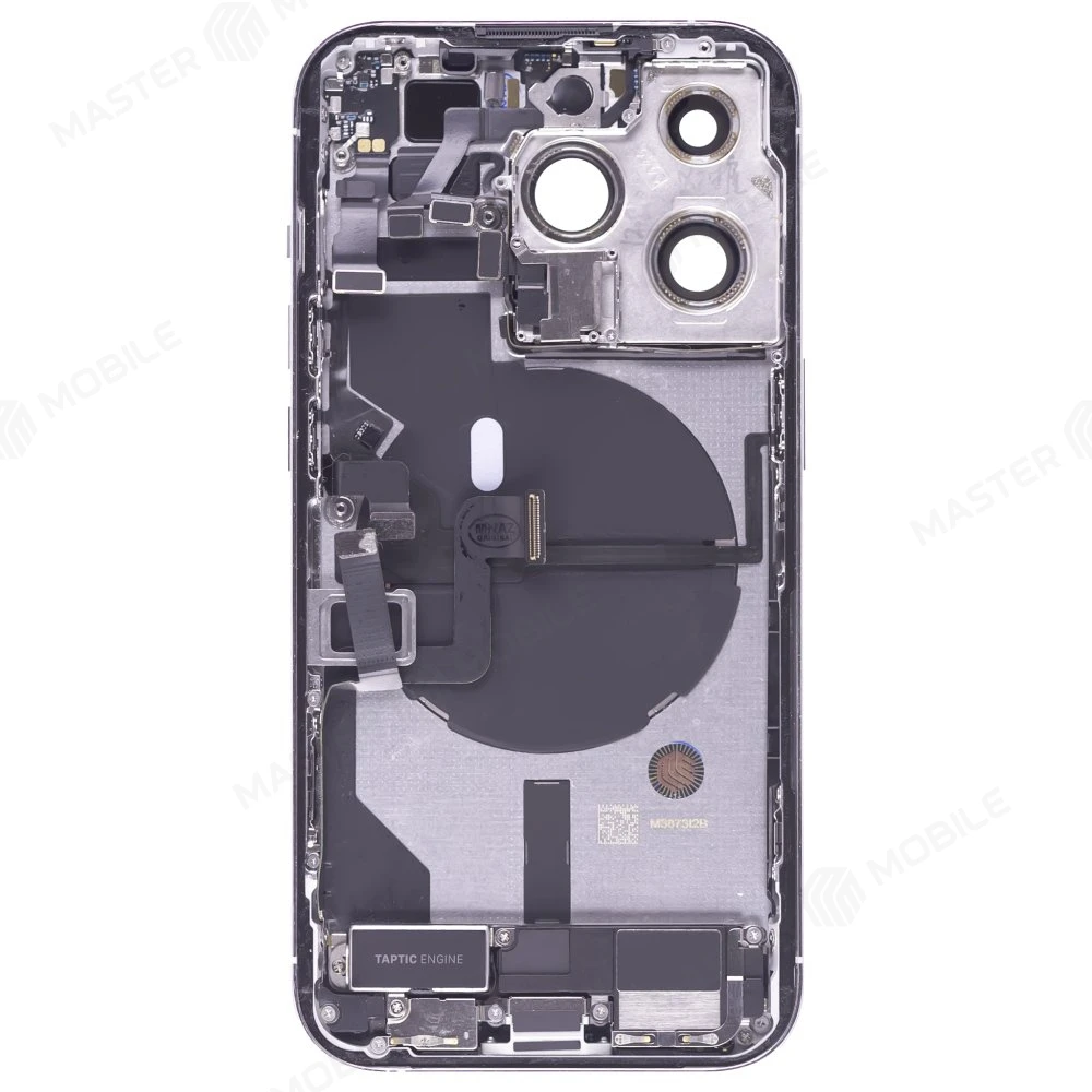 Корпус для Apple iPhone 14 Pro (серебристый) (в сборе) (с разбора) (ORIG100) (возможен дефект ЛКП) фото №2