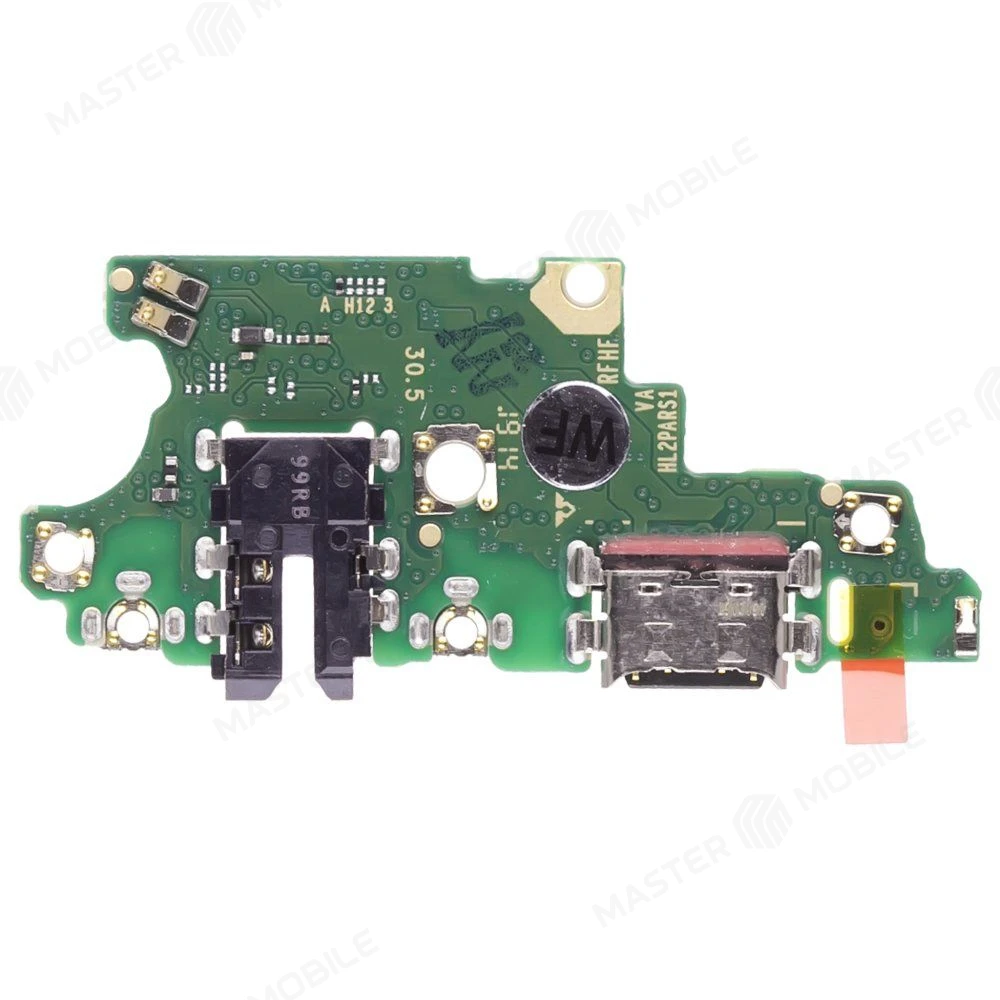 Нижняя плата для Huawei Nova 3 (PAR-LX1) с комп. + разъем зарядки + разъем гарнитуры + микрофон (ORIG100)  фото №2