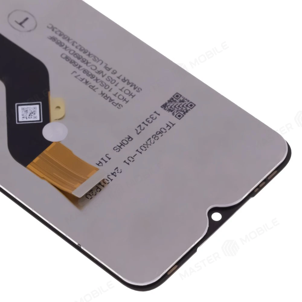 Дисплей для Infinix Hot 10S (X689D) / Smart 6 Plus (X6823C) / Itel Vision 3 Plus (P682LPN) и др. + тачскрин (черный) (ORIG) фото №3