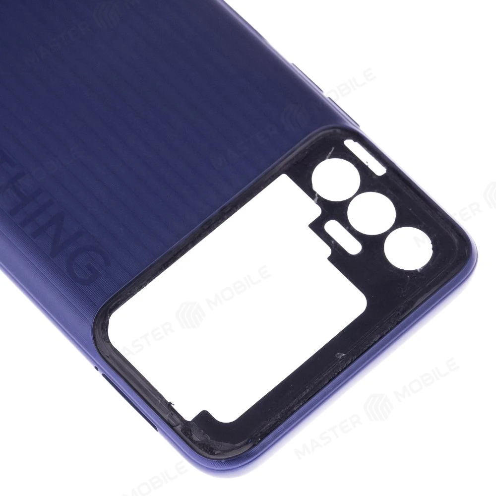 Задняя крышка для Tecno Spark 8P (KG7n) (синий) фото №3
