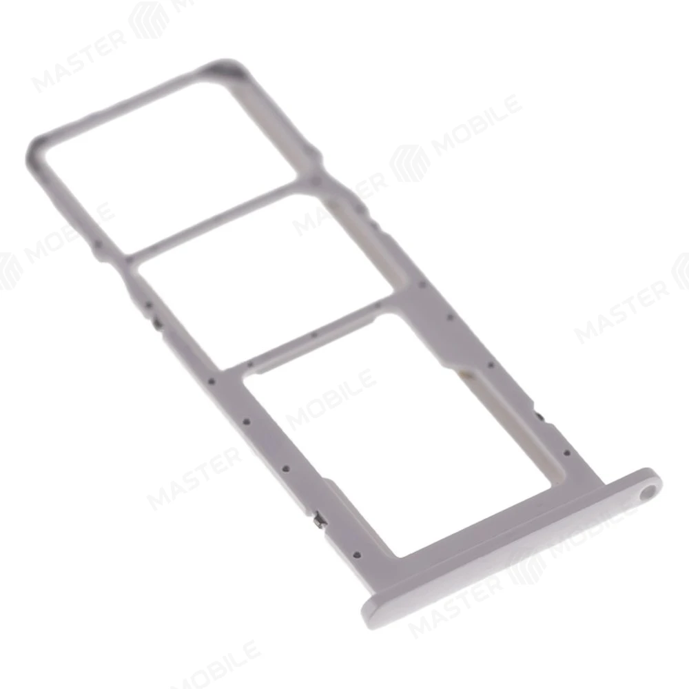 Держатель сим-карты для Samsung A025 Galaxy A02s (белый) фото №3