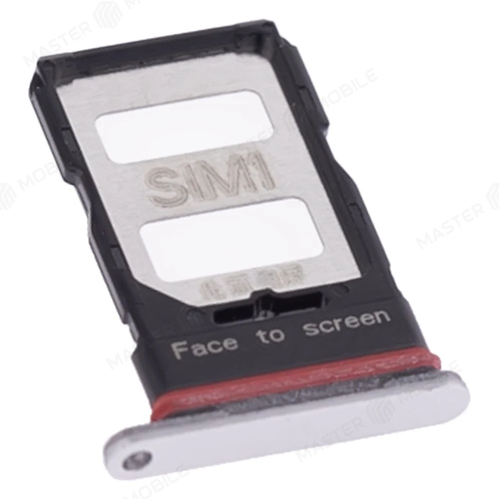 Держатель сим-карты для Xiaomi Poco F5 Pro (23013PC75G) (серебристый) фото №3