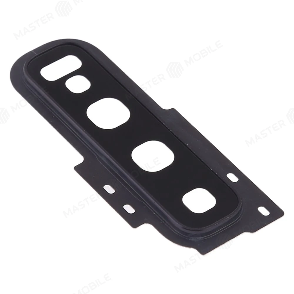 Стекло задней камеры для Samsung G973 Galaxy S10 (черный) (в рамке) фото №3