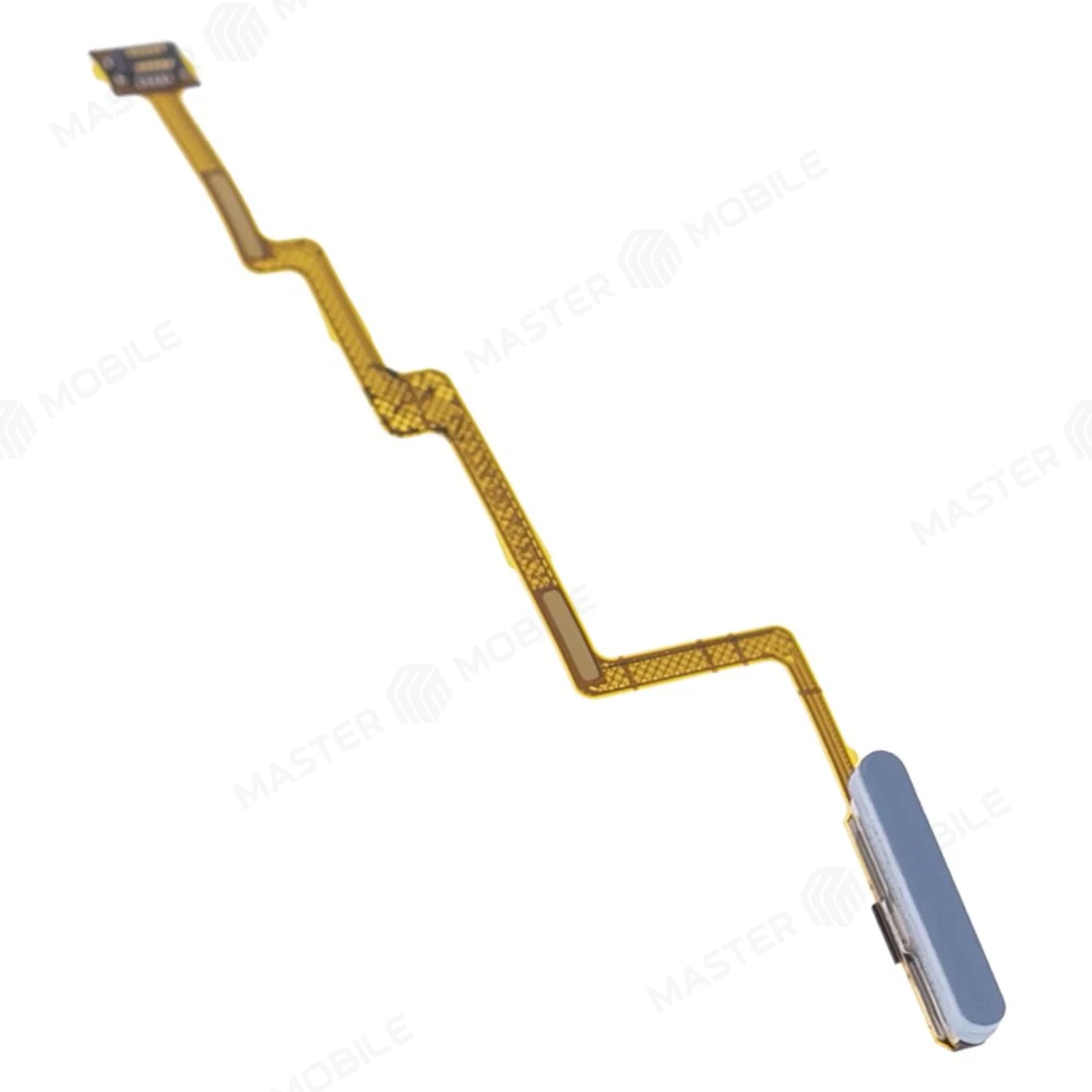 Шлейф для Xiaomi Poco F3 (M2012K11AG) с комп. + сканер отпечатка пальца (кнопка включения) (синий) фото №3