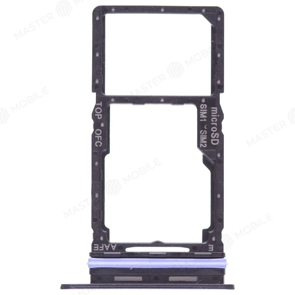 Держатель сим-карты для Samsung A165 Galaxy A16 4G (черный) фото №1