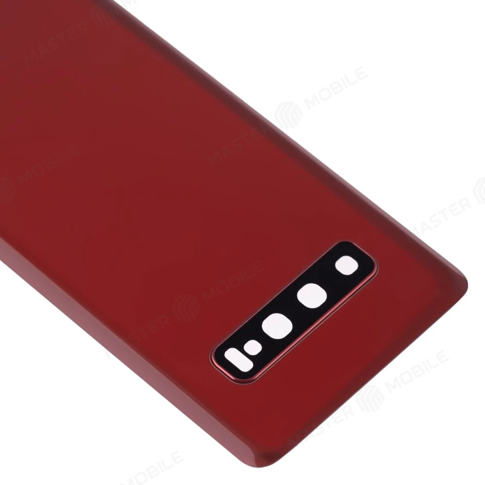 Задняя крышка для Samsung G973 Galaxy S10 (красный) (в сборе со стеклом камеры) фото №3
