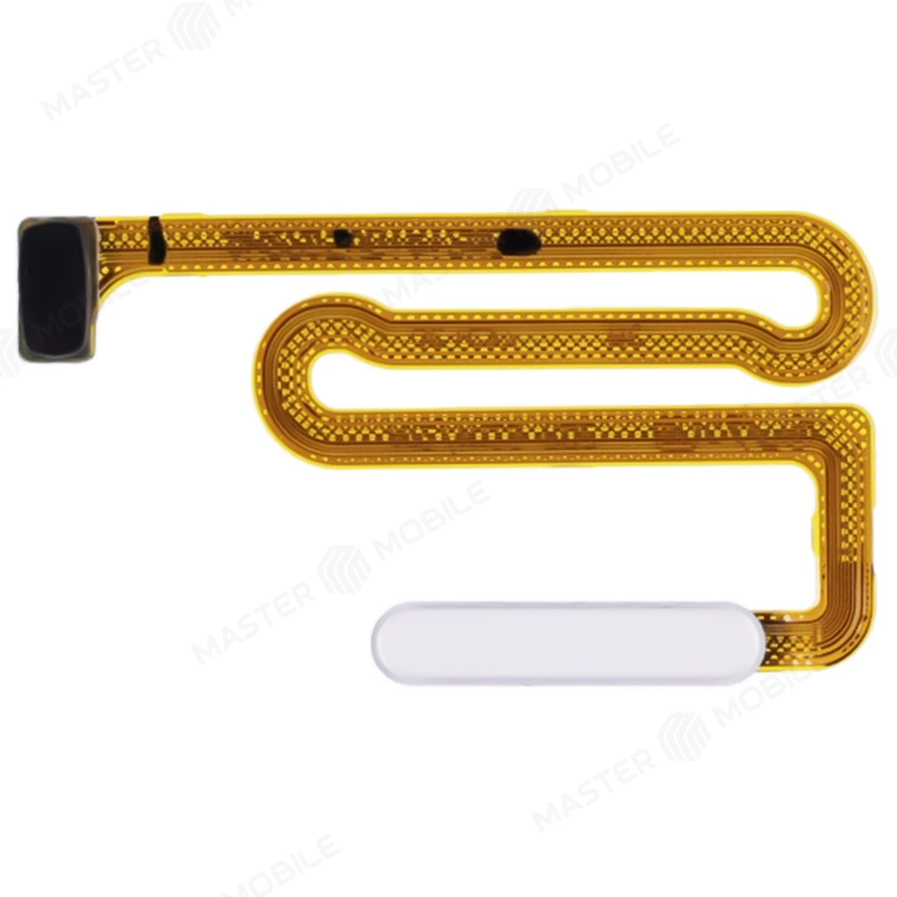 Шлейф для Samsung A125 Galaxy A12 / A135 Galaxy A13 / M127 Galaxy M12 и др. с комп. + сканер отпечатка пальца (кнопка включения) (белый) фото №1