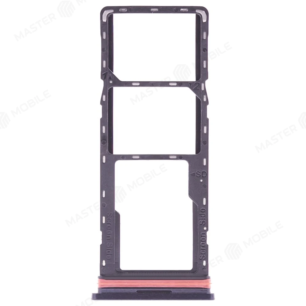 Держатель сим-карты для Infinix Hot 12 Pro (X668C) (черный) фото №1