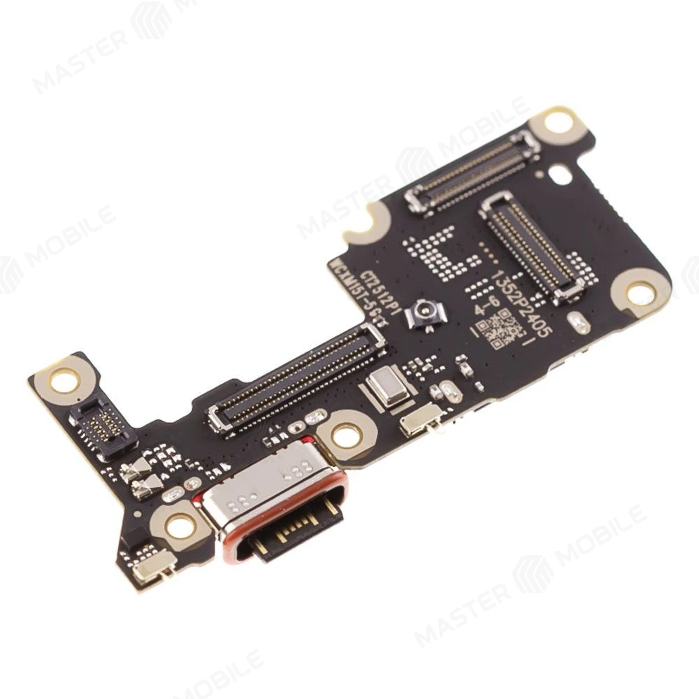 Нижняя плата для Xiaomi 15T (25069PTEBG) с комп. + разъем зарядки + разъем SIM + микрофон фото №3