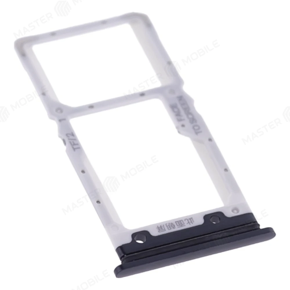 Держатель сим-карты для Xiaomi Mi 9 Lite (M1904F3BG) (черный)  фото №3