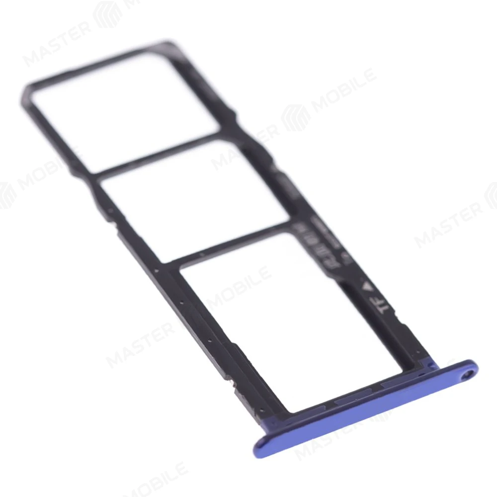 Держатель сим-карты для Huawei Honor 7A (DUA-L22) / Honor 7S / Honor 9S (DUA-LX9) / Y5 Prime 2018 (DRA-LX2) и др. (синий) фото №3