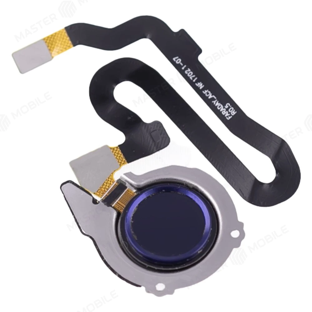 Шлейф для Huawei Honor 8 (FRD-L09) с комп. + сканер отпечатка пальца (синий)  фото №3