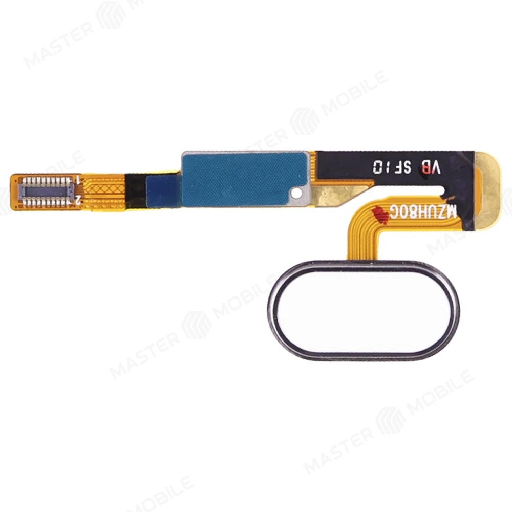 Шлейф для Meizu Pro 6 с комп. + сканер отпечатка пальца (белый)  фото №1