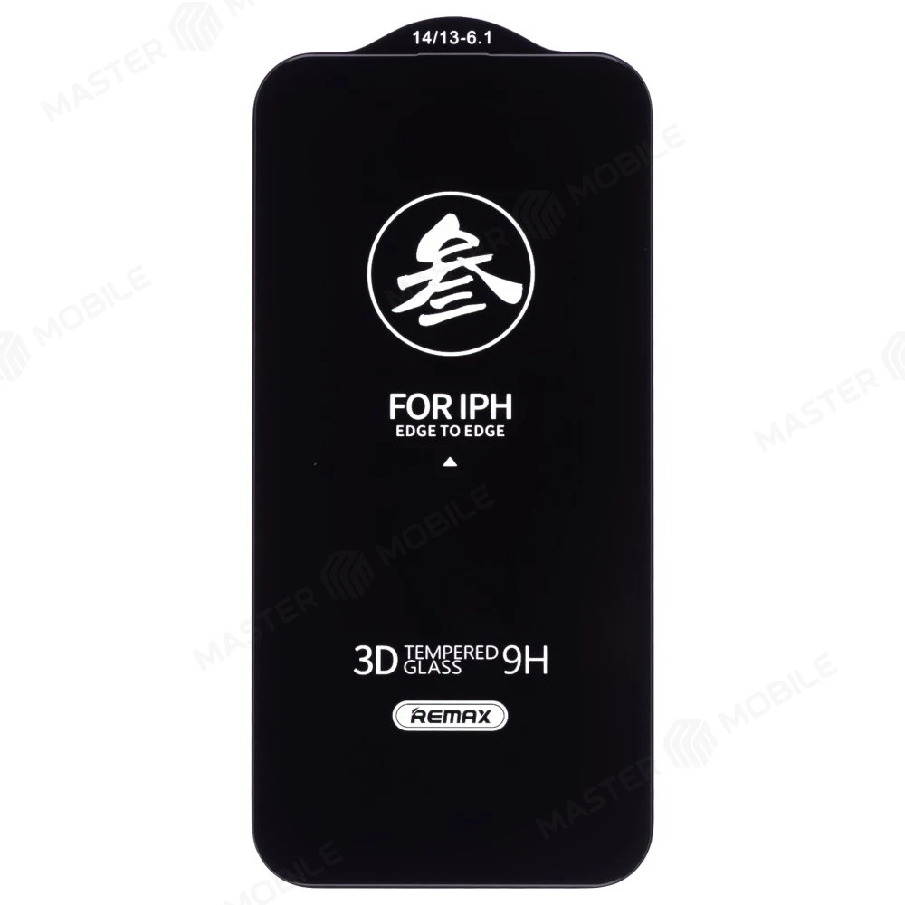 Защитное стекло Remax Medicine Glass GL-27 для Apple iPhone 13 / iPhone 13 Pro / iPhone 14 / iPhone 16E (антишпион) (черный) фото №3