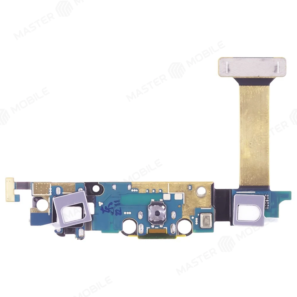 Шлейф для Samsung G925 Galaxy S6 Edge с комп. (на кнопку Home) + разъем зарядки + разъем гарнитуры + микрофон  фото №2