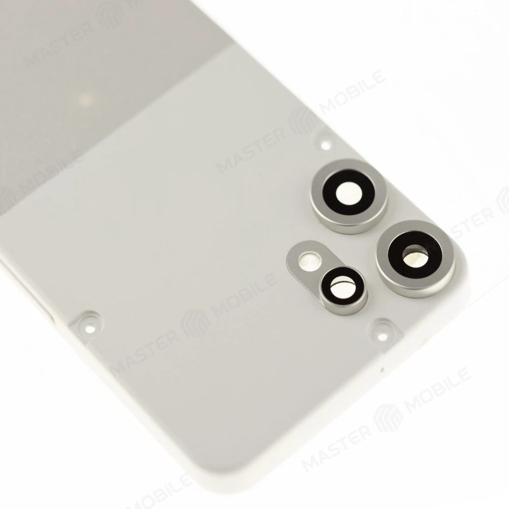 Задняя крышка для Nothing CMF Phone 2 Pro (A001) (белый) (в сборе со стеклом камеры) (ORIG100) фото №3
