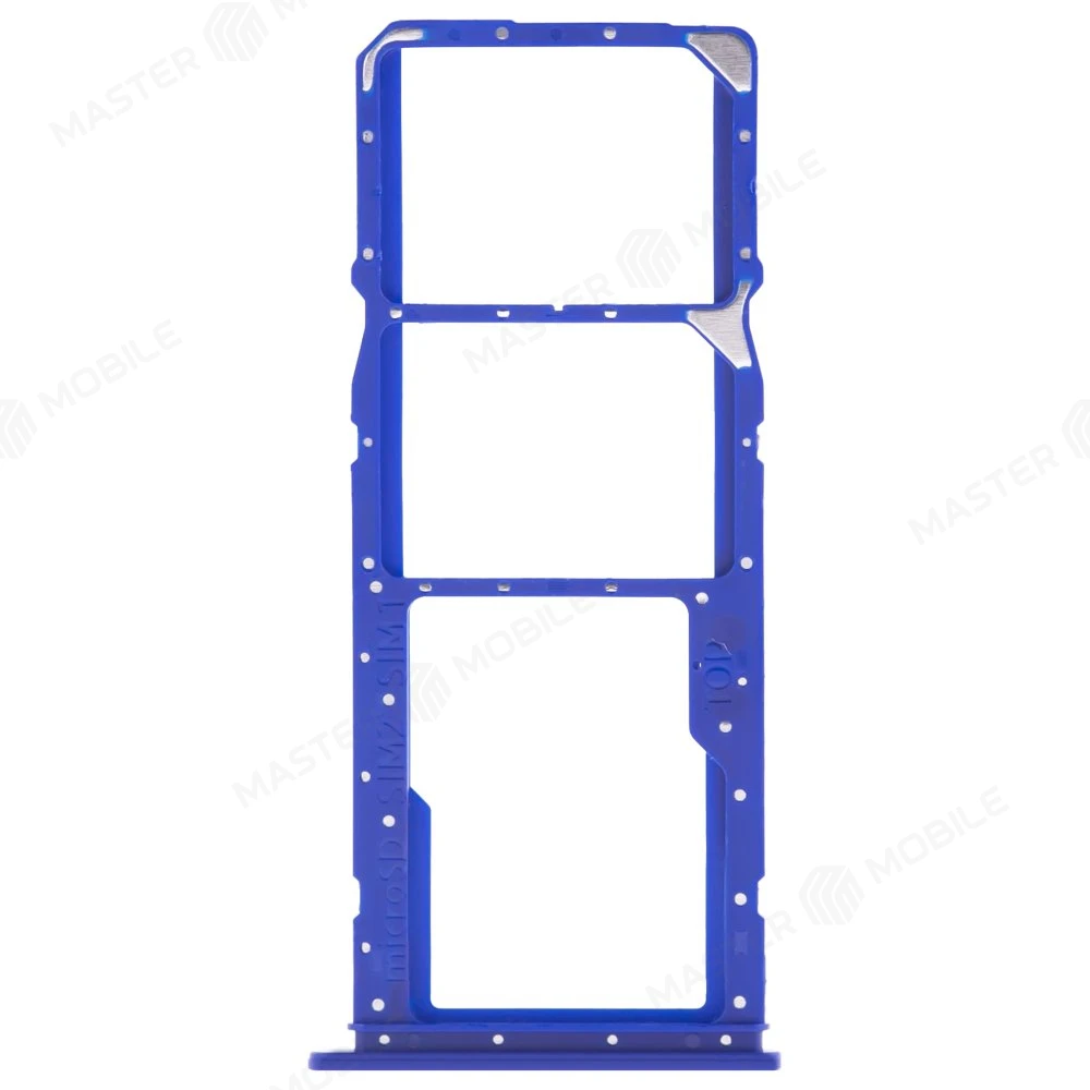 Держатель сим-карты для Samsung A032 Galaxy A03 Core (синий) фото №1