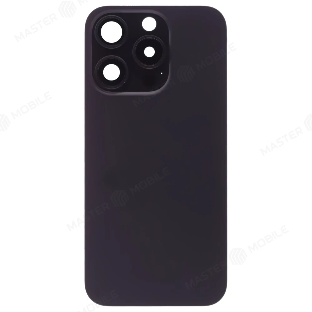 Задняя крышка для Apple iPhone 15 Pro (черный) (в сборе со стеклом камеры) (Premium) фото №1