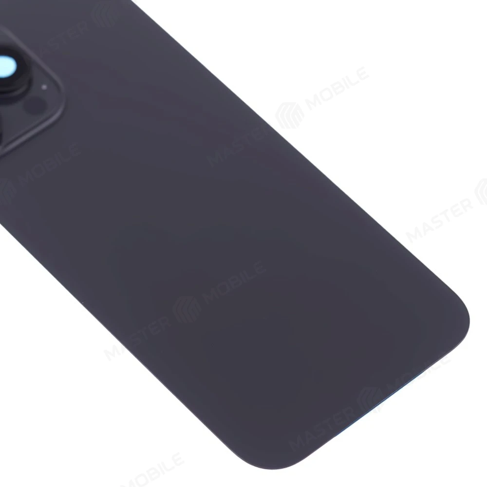 Задняя крышка для Apple iPhone 16 Pro Max (черный) (в сборе со стеклом камеры) (Premium)  фото №4
