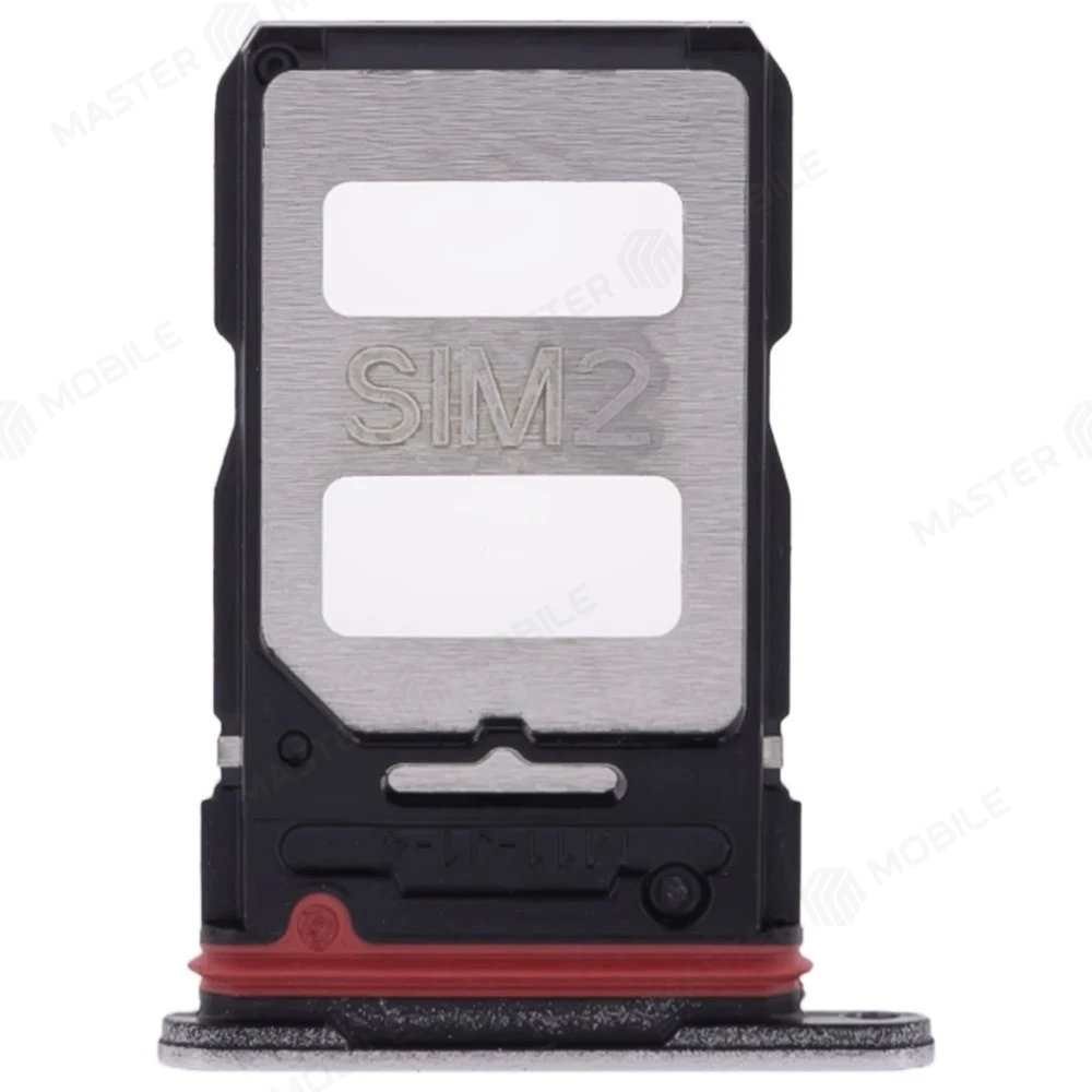 Держатель сим-карты для Xiaomi Poco F5 Pro (23013PC75G) (серебристый) фото №2