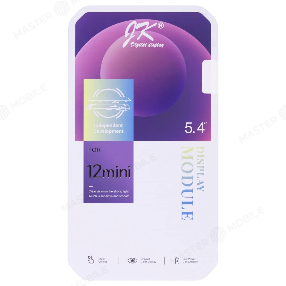 Дисплей для Apple iPhone 12 mini + тачскрин (черный) (JK) (In-Cell) (площадка под IC) фото №5