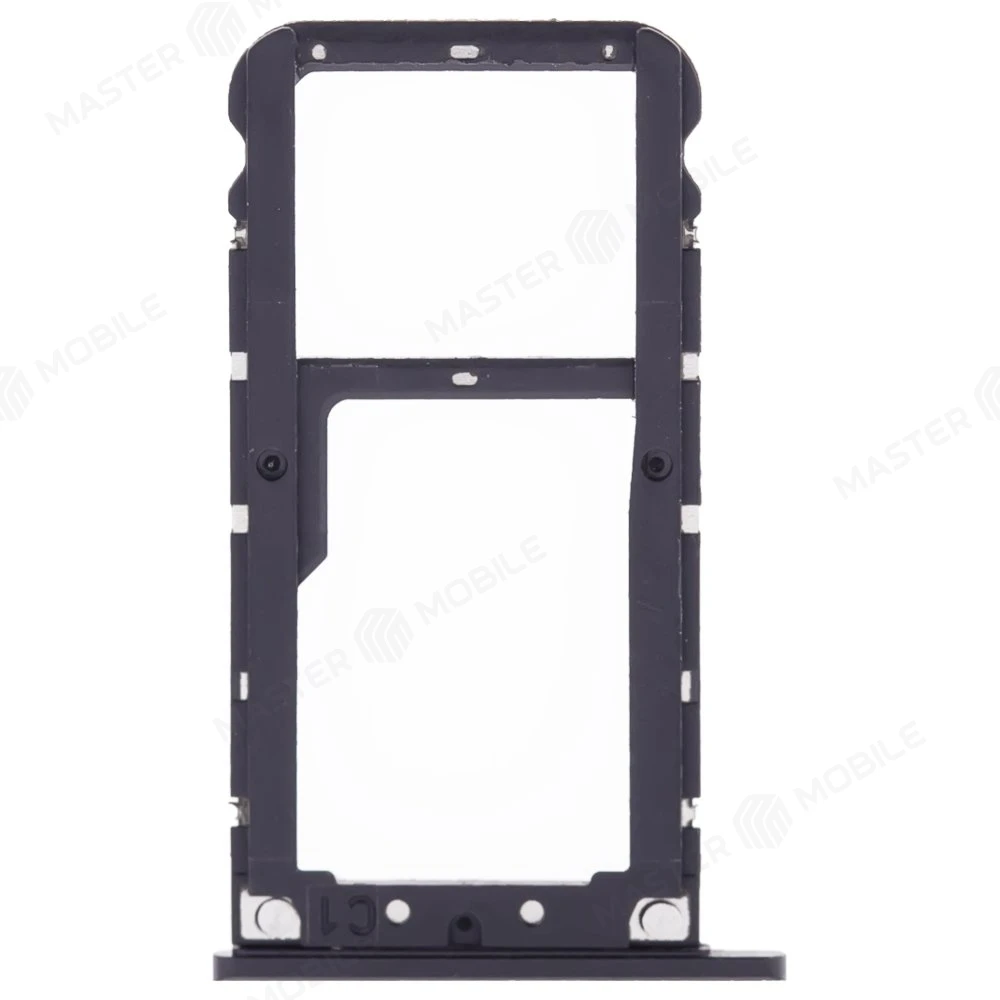 Держатель сим-карты для Xiaomi Mi Max 3 (M1804E4A) (черный)  фото №2