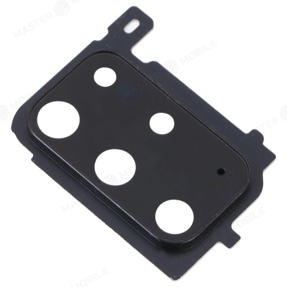 Стекло задней камеры для Samsung G985 Galaxy S20+ (черный) (в рамке) фото №2