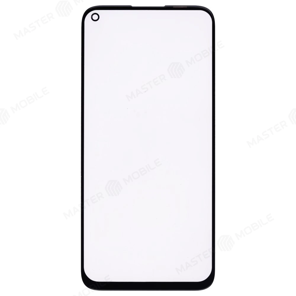 Стекло модуля для Huawei P40 Lite (JNY-LX1) / Nova 6 SE (JNY-TL10) + OCA (черный)  фото №1