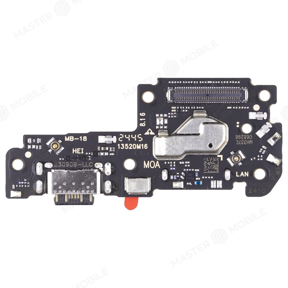 Нижняя плата для Xiaomi Redmi Note 12 Pro 5G (22101316G) / Poco X5 Pro 5G (22101320G) с комп. + разъем зарядки + микрофон + разъем SIM (ORIG100)  фото №1