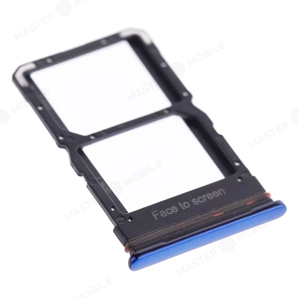 Держатель сим-карты для Xiaomi Mi 10 Lite 5G (M2002J9G) (синий)  фото №3