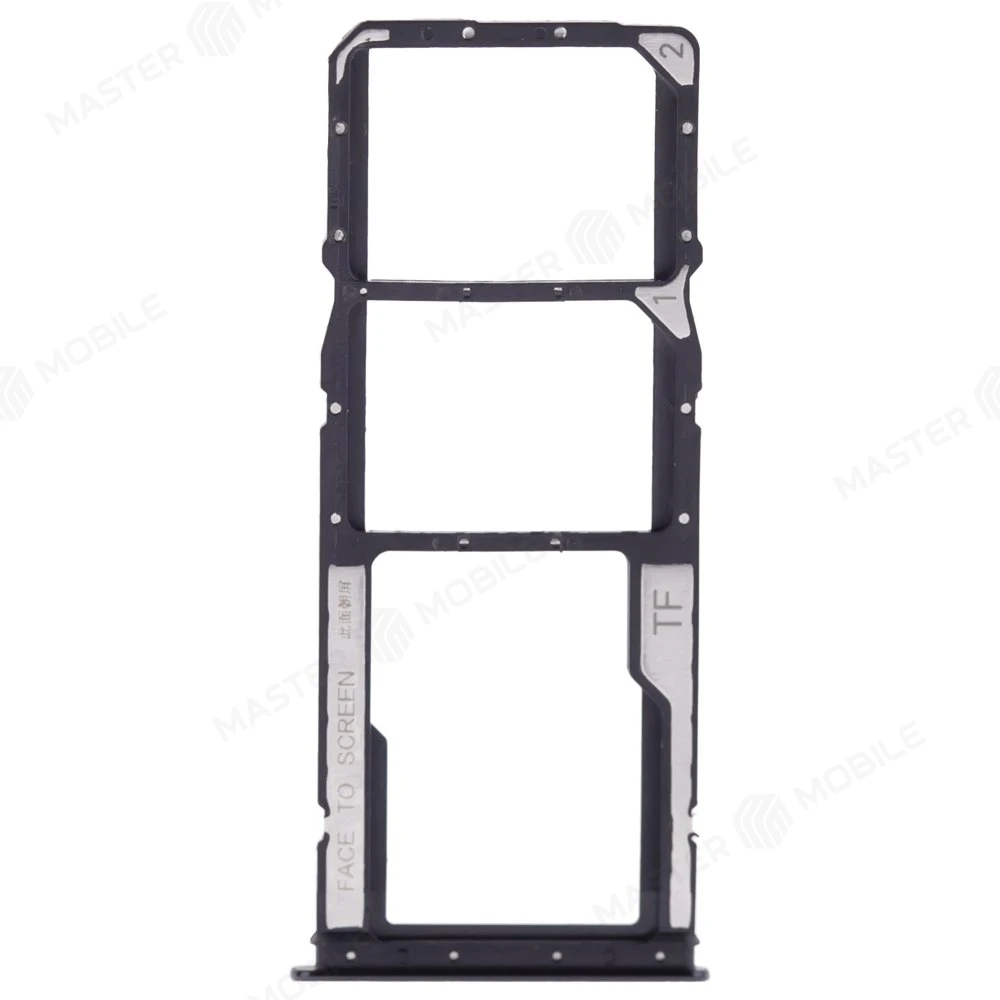 Держатель сим-карты для Xiaomi Redmi Note 10 4G (M2101K7AG) / Redmi Note 10S (M2101K7BG) (черный)  фото №1