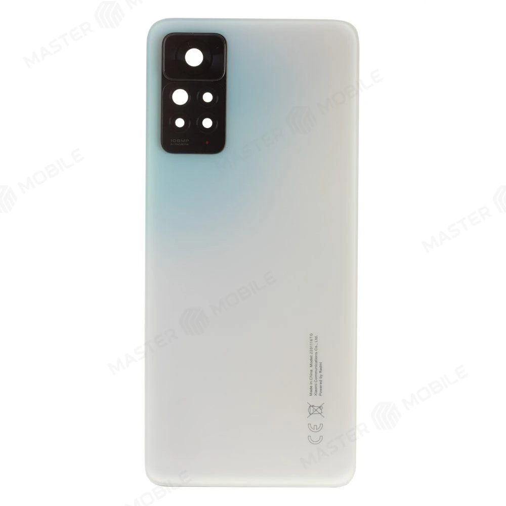 Задняя крышка для Xiaomi Redmi Note 11 Pro 4G (2201116TG) (белый) (в сборе со стеклом камеры) (ORIG100)  фото №1