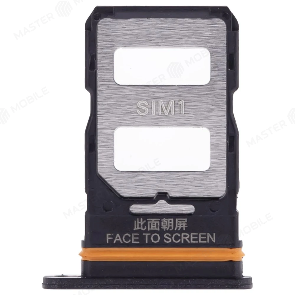 Держатель сим-карты для Xiaomi Poco X5 Pro 5G (22101320G) (черный) фото №1