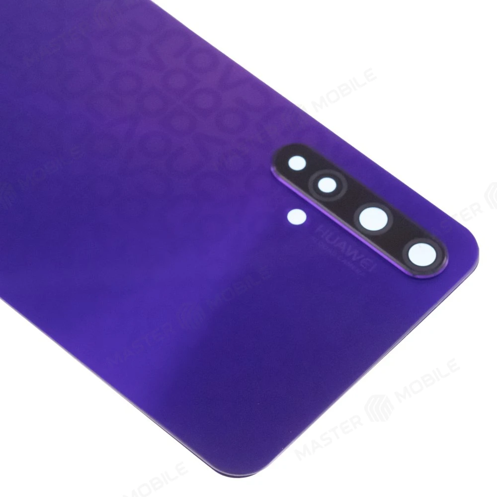 Задняя крышка для Huawei Nova 5T (YALE-L61A) (фиолетовый) (в сборе со стеклом камеры) фото №3