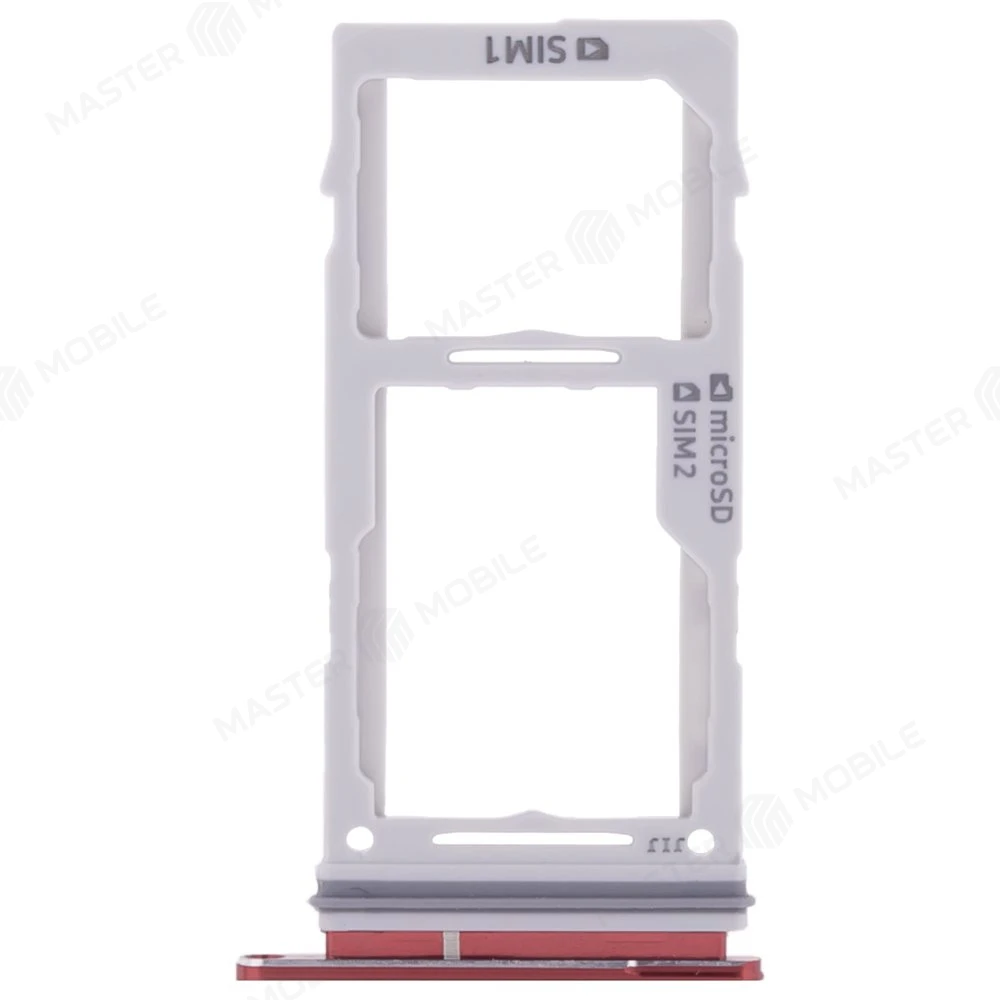 Держатель сим-карты для Samsung G973 Galaxy S10 / G975 Galaxy S10+ / G970 Galaxy S10e (красный) фото №1