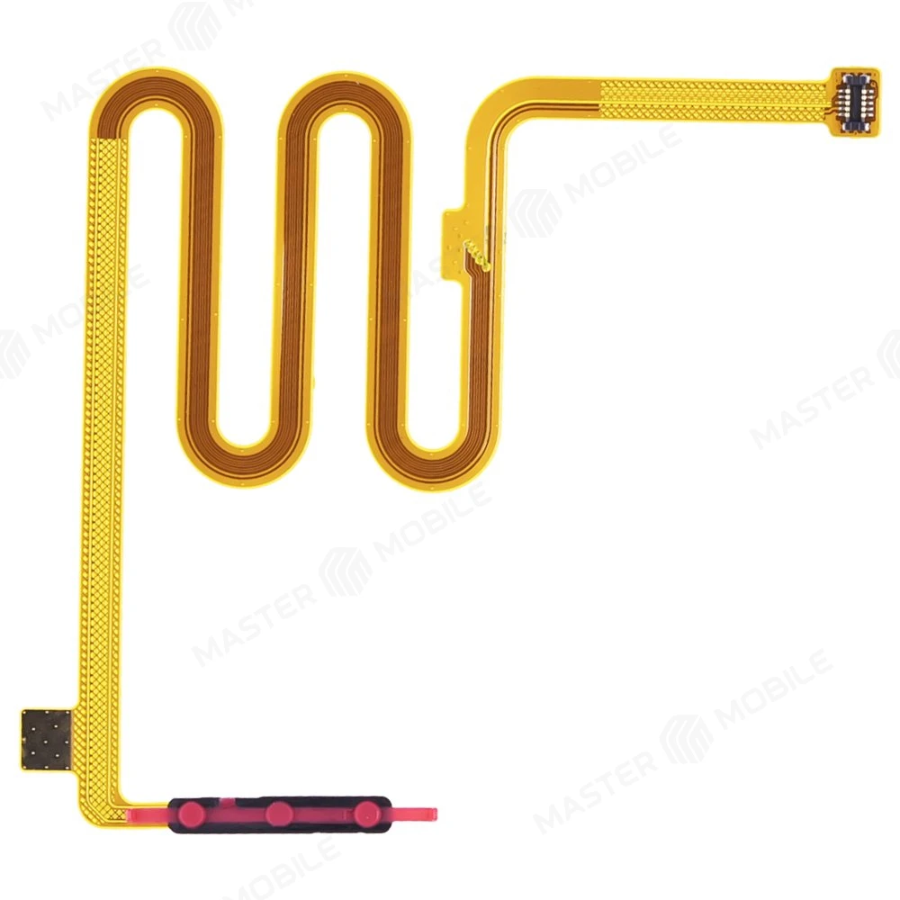 Шлейф для Infinix Note 10 Pro (X695C) с комп. + сканер отпечатка пальца (черный)  фото №2