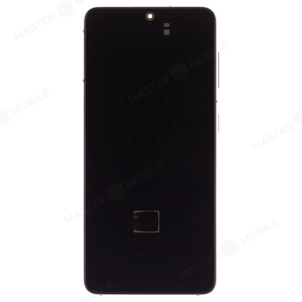 Дисплей для Samsung G991 Galaxy S21 + тачскрин (фиолетовый) (в рамке) (ORIG100) (возможен дефект ЛКП) фото №1