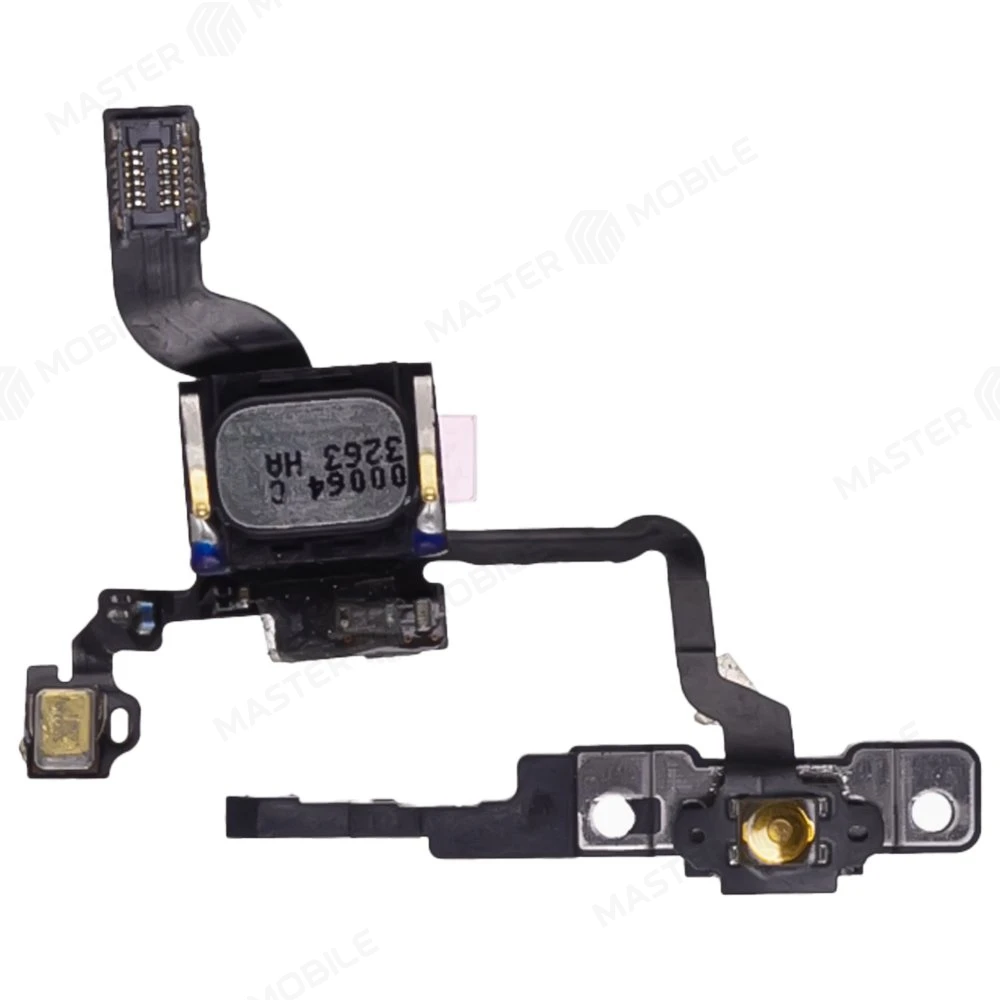 Шлейф для Apple iPhone 4 с комп. (на кнопку включения) + сенсор + микрофон  фото №1