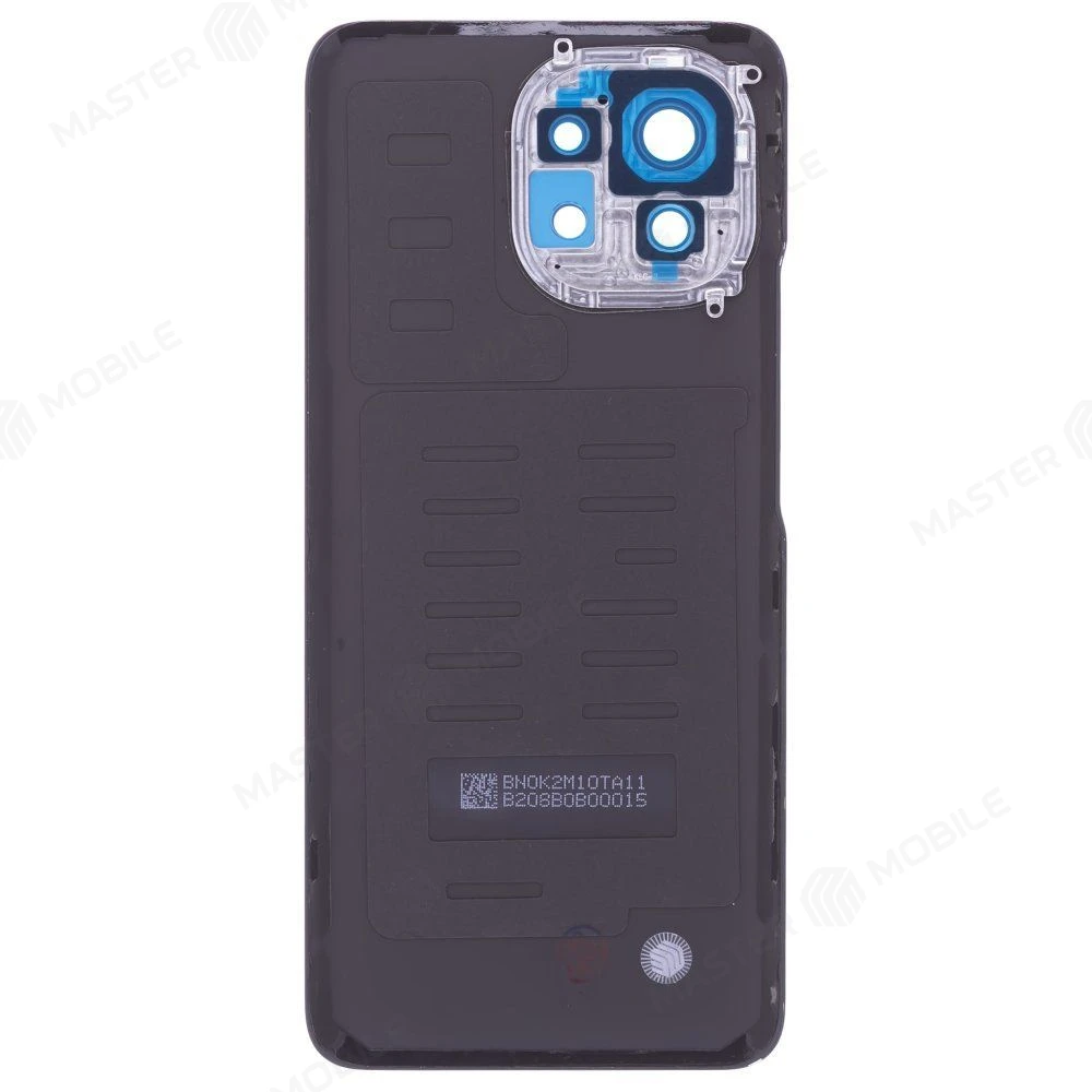 Задняя крышка для Xiaomi Mi 11 5G (M2011K2G) (черный) (в сборе со стеклом камеры) (ORIG100)  фото №2